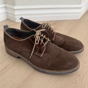 Johnston & Murphy Brown Suede Oxfords